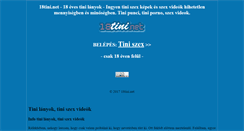 Desktop Screenshot of 18tini.net