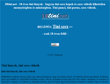 Tablet Screenshot of 18tini.net